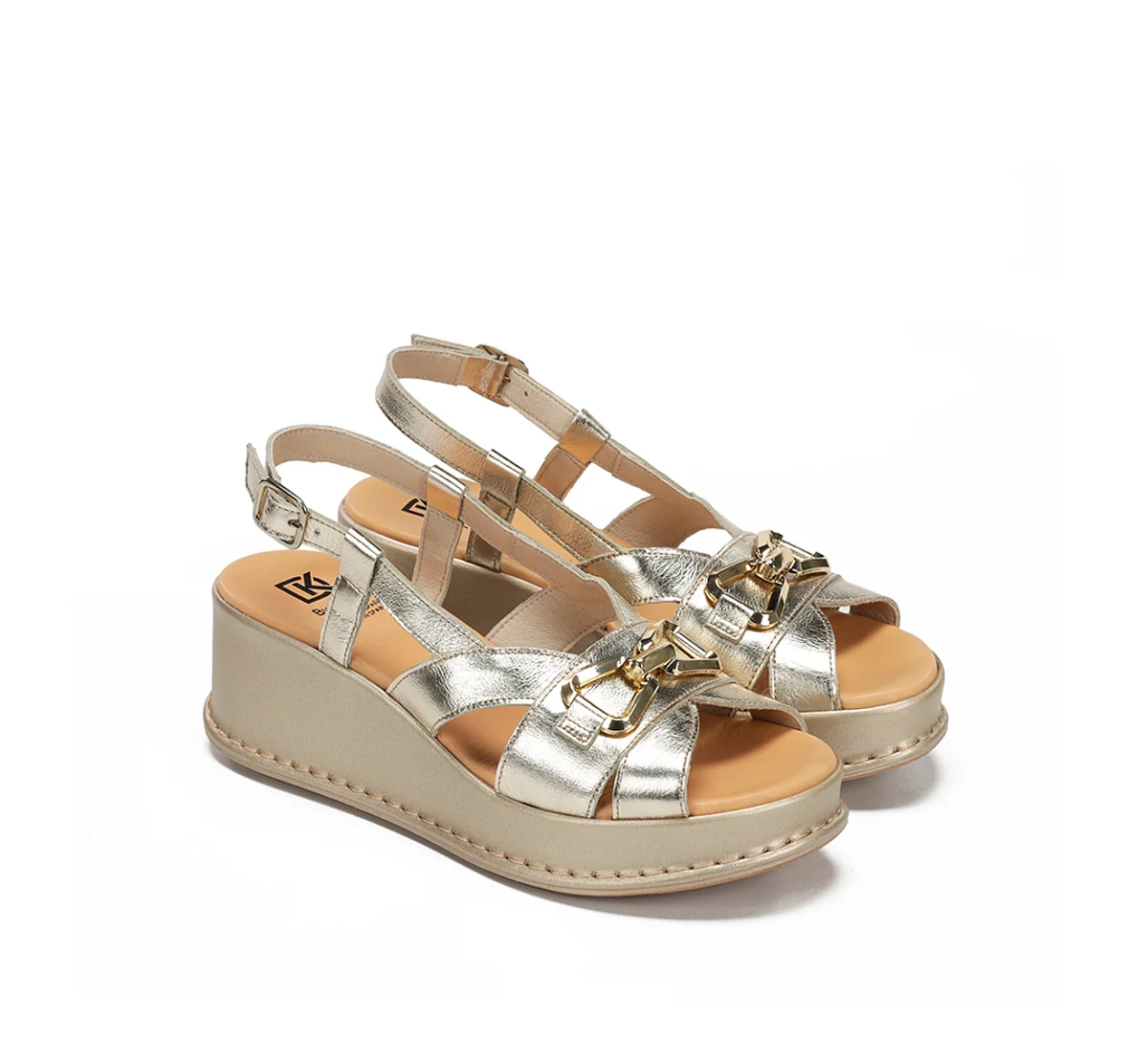 WINDY D9651 Goldener Sandale - Image 4