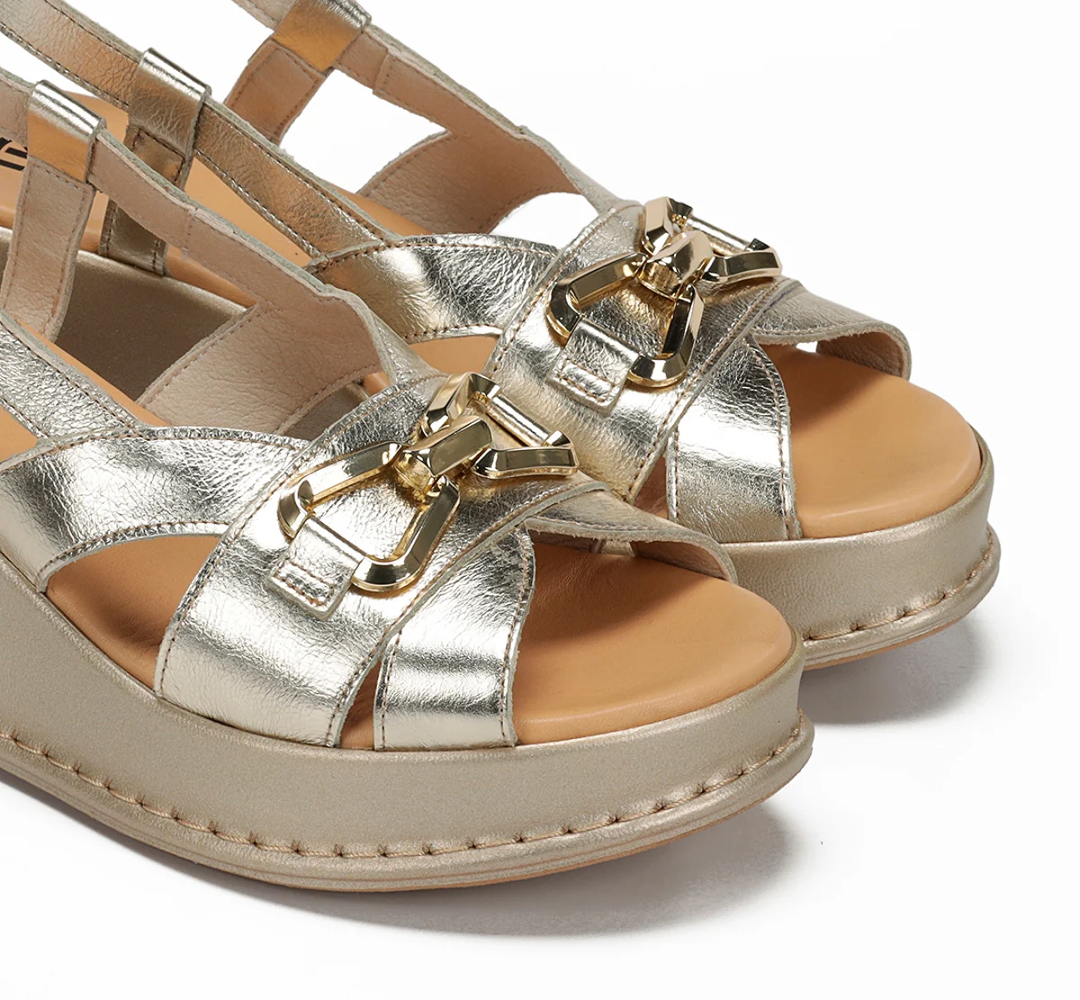 WINDY D9651 Goldener Sandale - Image 6