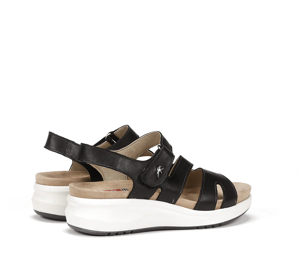 YAGON F1478 Schwarze Sandale - Image 3