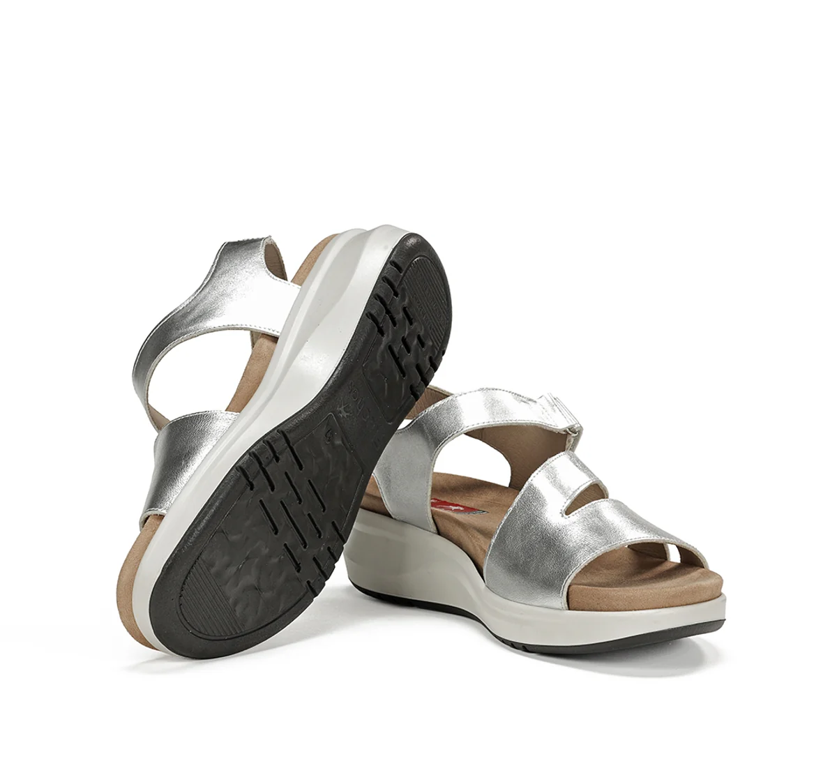 YAGON F1478 Silberne Sandale - Image 4