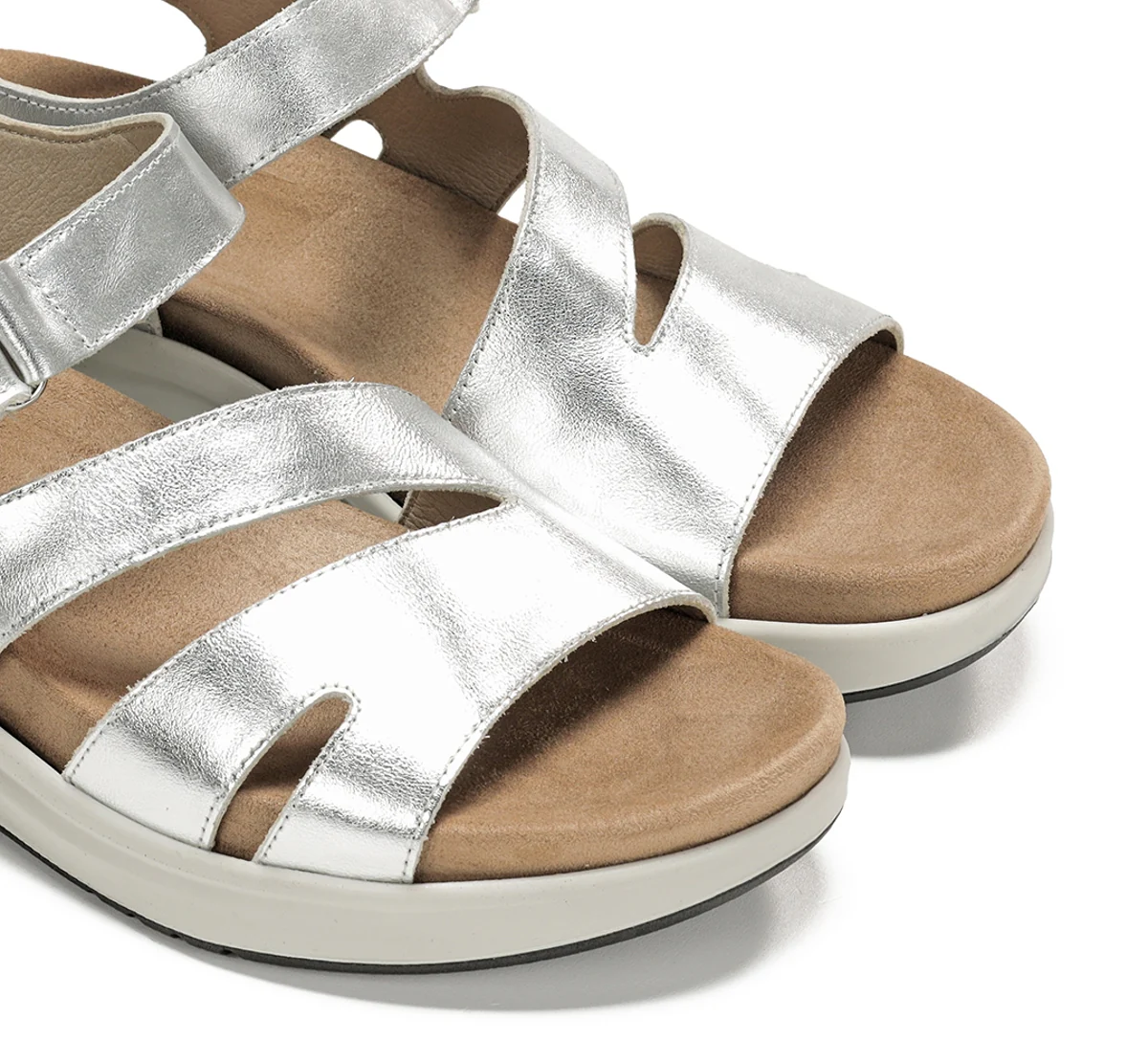 YAGON F1478 Silberne Sandale - Image 6