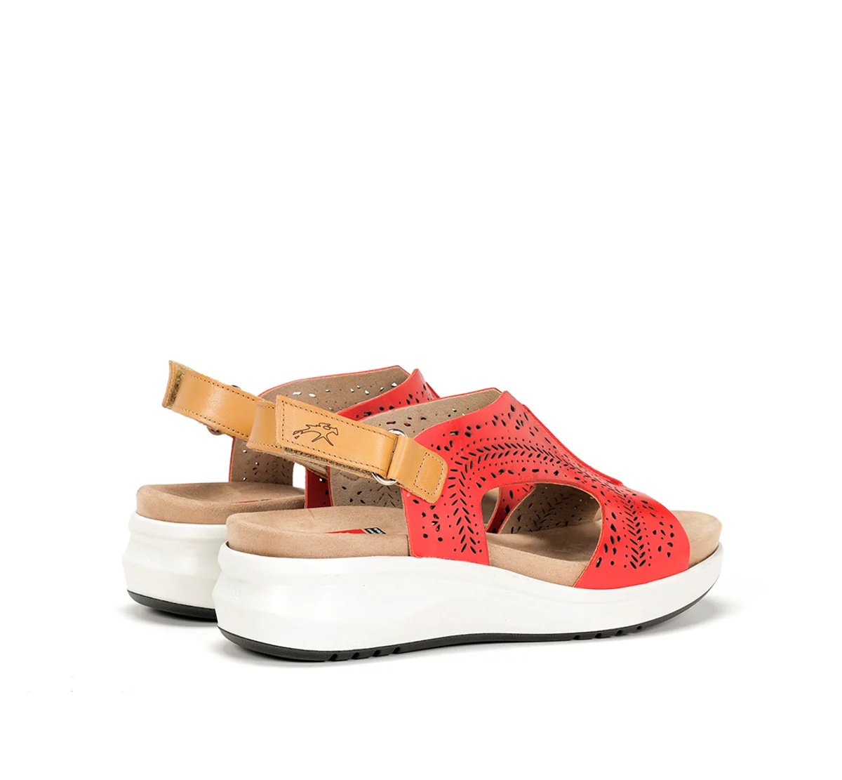 YAGON F1481 Roter Sandale - Image 3