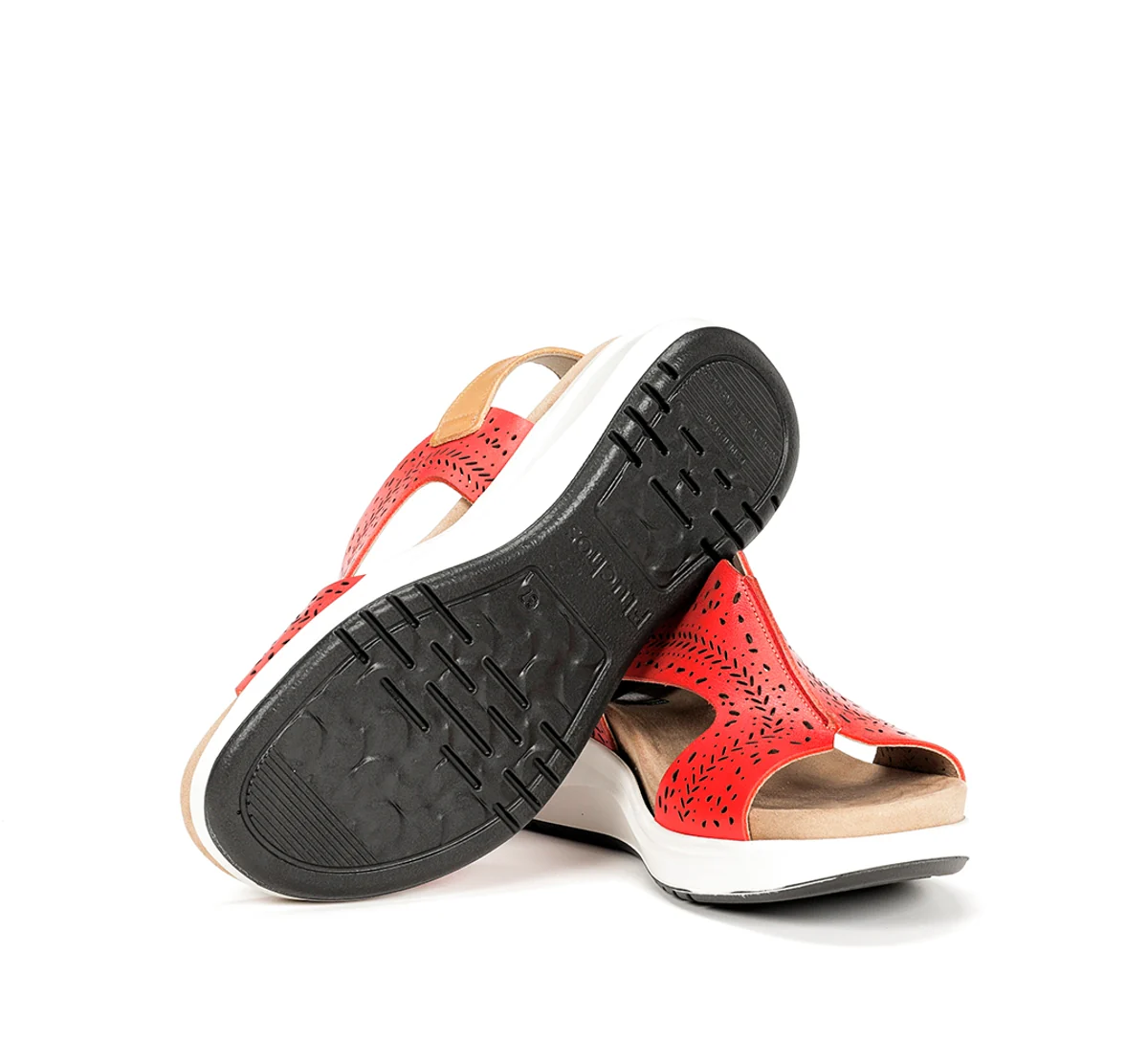YAGON F1481 Roter Sandale - Image 4