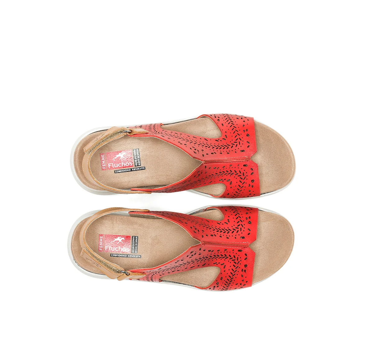 YAGON F1481 Roter Sandale - Image 5