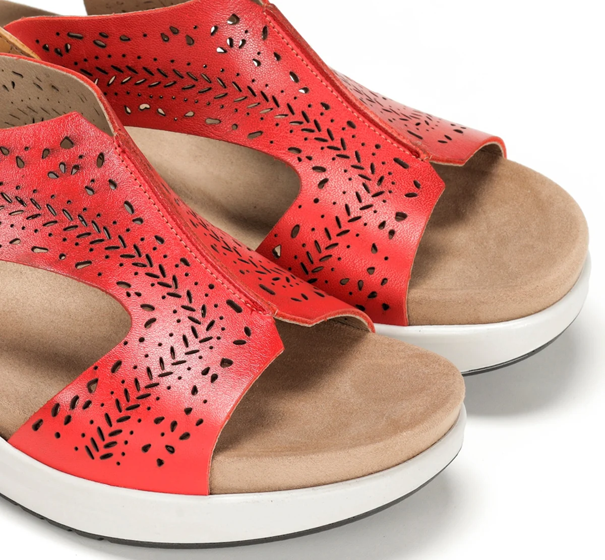 YAGON F1481 Roter Sandale - Image 7